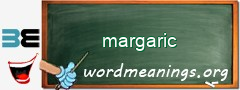 WordMeaning blackboard for margaric